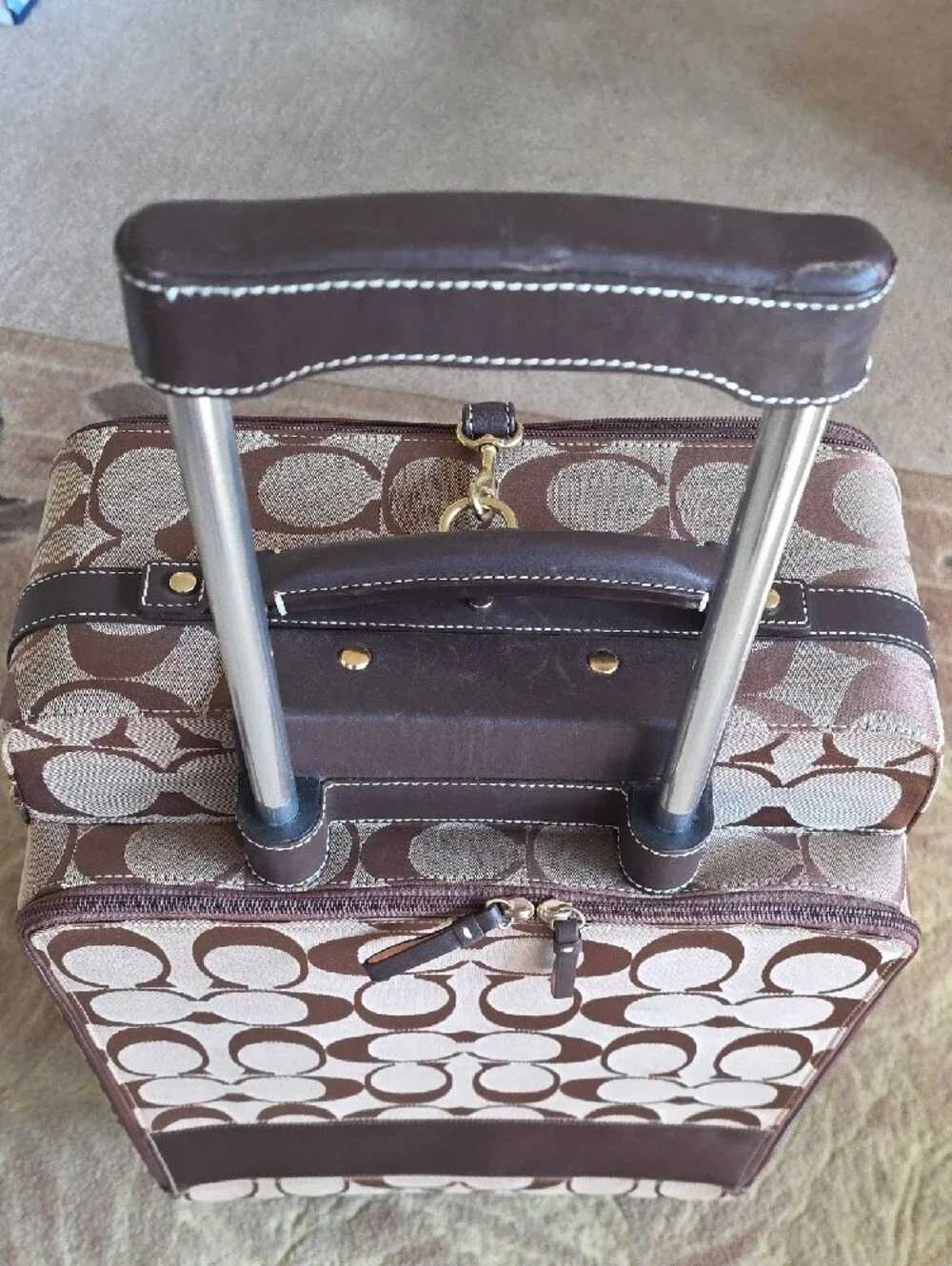 Coach Signature Carry-On Spinner Luggage - Picture 4 of 13